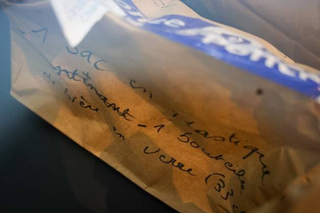 Pieces of evidence pictured during the jury constitution session at the assizes trial of Jean-Yves Verreydt before the Assizes Court of Hainaut Province in Mons, Thursday 12 January 2023. Verreydt is accused of the murder of Philippe Alicardo on 27 November 2020 in Jumet. VIRGINIExLEFOUR 58088802