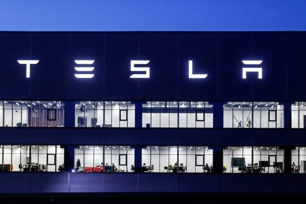 Tesla Giga Factory Gruenheide, 13 01 2023 Battery factory of the US electric car manufacturer Tesla at the Tesla factory site After price reductions in Asia, the US car manufacturer Tesla is also reducing the prices for its electric vehicles in Europe Gruenheide Brandenburg Germany
