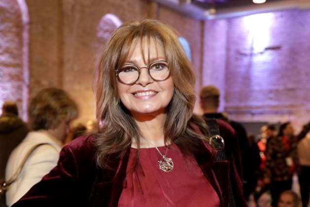 Maren Gilzer at the Marcel Ostertag Show on 17 01 2023 during the Fashion Week in Berlin Fashionweek Berlin 2023 Marcel Ostertag Show