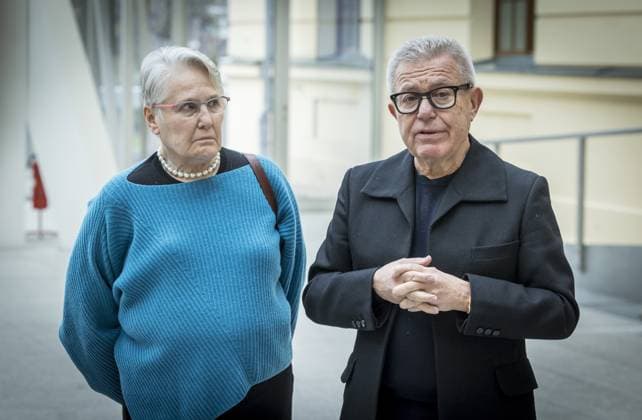 Daniel and Nina Libeskind at a memorial event at the Jewish Museum Berlin with Daniel and Nina Libeskind Berlin Germany Copyright: xThomasxKoehlerx