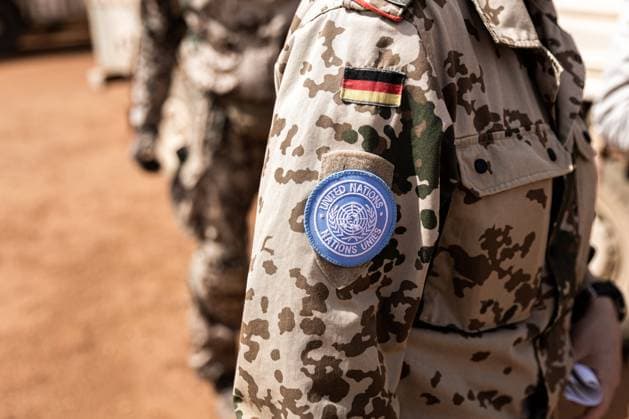 Soldiers of the Bundeswehr at the airport of Gao, 02 02 2023 Gao Mali Copyright: xLeonxKuegelerx