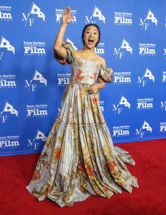 Bilder des Jahres 2023, Entertainment 02 Februar Entertainment Themen der Woche KW07 February 15, 2023, Santa Barbara, California, U.S: Stephanie Hsu, star of the highly acclaimed film â€oeEverything Everywhere All at Onceâ€Â, brings beauty and charm to the Santa Barbara International Film Festivalâ€⠢s Red Carpet on February 15, 2023 and the historic Arlington Theater, where she has come to accept the Virtuosos Award, which honors â€oeup-and-coming†actors for achieving a breakthrough performance. Santa Barbara U.S. - ZUMAk144 20230215_znp_k144_051 Copyright: xAmyxKatzx