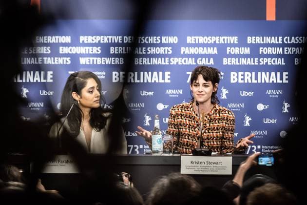 Berlin 73 Berlinale, Berlin, Press Conference, International Jury, 16 02 2023, 73 Berlinale, Berlin, Press Conference, International Jury, 16 02 2023, Golshifteh Farahani, Kristen Stewart, Copyright: xEibner-Pressefotox EP_JBH