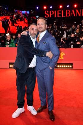 Kida Khodr Ramadan and Frederick Lau at the opening premiere of She Came to Me in Berlin 16 02 2023