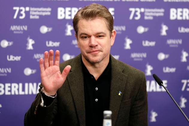 Matt Damon at the press conference for the documentary Kiss the Future at the Berlinale 2023 73 Berlin International Film Festival at the Hotel Grand Hyatt Berlin, 19 02 2023. Foto:xD.xBedrosianx xFuturexImage
