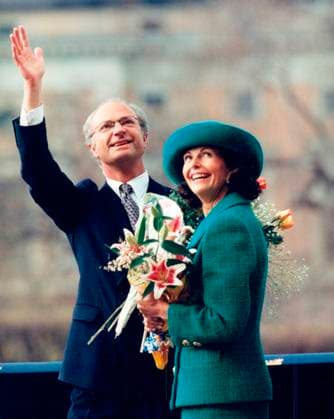 Stockholm 1996 04 30 King Carl XVI Gustaf with Queen Silvia on his 50th birthday Stockholm Sweden x50040x  Copyright: x50020x KUNG CARL GUSTAF 50 AR