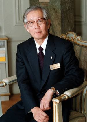 STOCKHOLM 001209 Nobel Laureate in Chemistry, Hideki Shirakawa, Japan STOCKHOLM SWEDEN x1066x  Copyright: xHenrikxMontgomeryx HIDEKI SHIRAKAWA