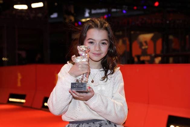 Sofia Otero, the young actress from Spain and Baer winner at the photo call at the Berlinale Palast of the International Film Festival Berlinale on 25 02 2023 in Berlin Berlinale 2023 Winner Photo Call