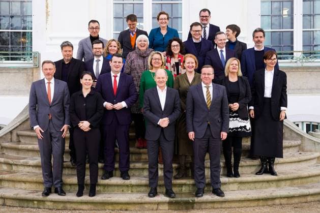 Closed meeting of the federal cabinet at Meseberg Castle Current, 06 03 2023 Meseberg Castle, family photo of the closed meeting of the federal cabinet at Meseberg Castle Meseberg Brandenburg Germany