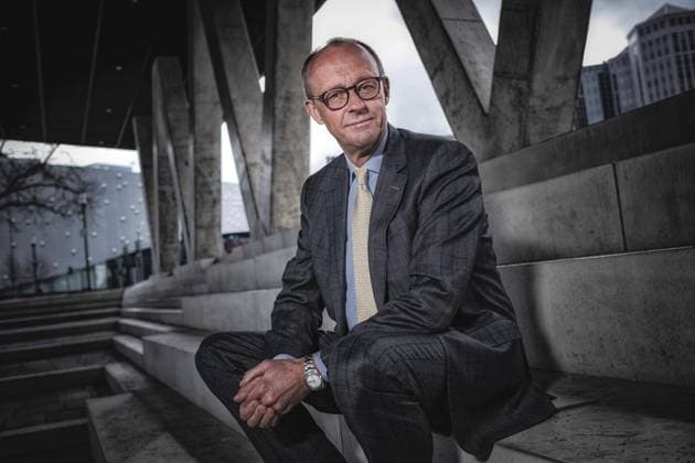 <p>Friedrich Merz, Vorsitzender der CDU, posiert für ein Pressebild am Montag 06.03.23 vor der WAZ-Zentrale in Essen. Deutschland NRW Essen Copyright: JakobxStudnar