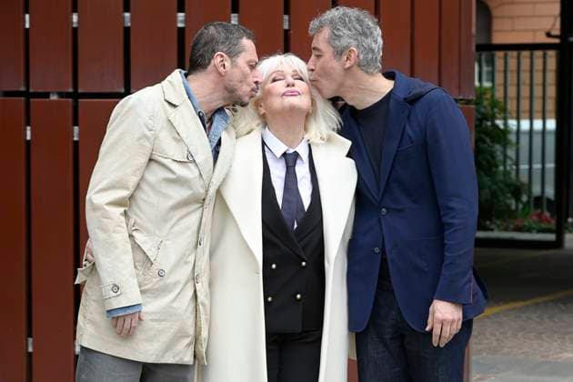 Paolo Kessisoglu, Loretta Goggi and Luca Bizzarri at the photocall for the Rai TV program BENEDETTA PRIMAVERA at Radiotelevisione Italiana Rome, 09 03 2023 Foto:xA.xM.xTinghinox xFuturexImage