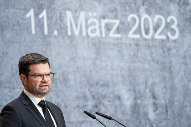 National Day of Remembrance for the Victims of Terrorist Violence Remembering the Victims of Terrorist Violence in Berlin Marco Bushman, Federal Minister of Justice, during the commemoration ceremony National Day of Remembrance for the Victims of Terrorist Violence Remembering the Victims of Ter