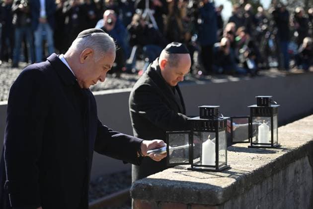 Berlin, Benjamin Netanyahu and Olaf Scholz visit the memorial track 17 in Berlin Grunewald German Chancellor Olaf Scholz and the Prime Minister of the State of Israel Benjamin Netanyahu visit the memorial track 17 in Berlin Grunewald Berlin Germany together on 16 03 2023