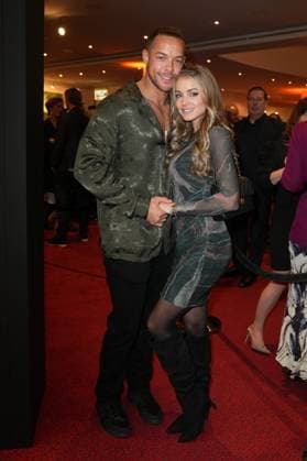 TINA The Tina Turner Musical 16 03 2023 Andrej Mangold Ex Bachelor with girlfriend Annika Jung at the premiere of TINA The Tina Turner Musical at Stage Apollo Theater Stuttgart Moehringen Stuttgart Stage Apollo Theater Baden Württemberg