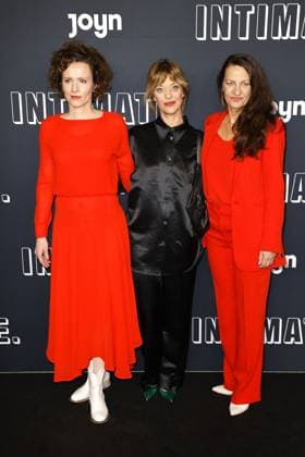 Adina Vetter, Heike Makatsch and Catrin Striebeck at the premiere of the new comedy series Intimate Pro7 and Joyn on 17 03 2023 in Berlin Intimate series premiere in Berlin