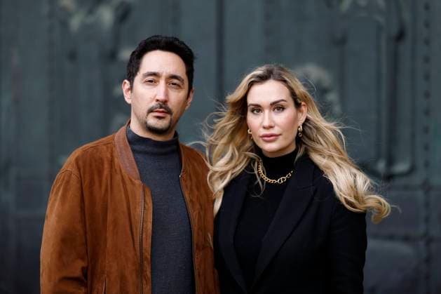 Rapper Eko Fresh Ekrem Bora and his wife musician Sarah Bora inform and advertise together with Cologne police and Weißer Ring e V on the day of the crime victim for more voluntary commitment in the care of crime victims Cologne, 22 03 2023 NRW Germany Copyright: xChristophxHardtx