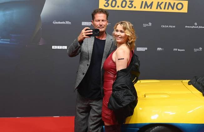 Actors Til Schweiger and Tina Ruland comes to the premiere of the film Manta Manta Zwoter part which comes on 30 03 2023 in cinemas