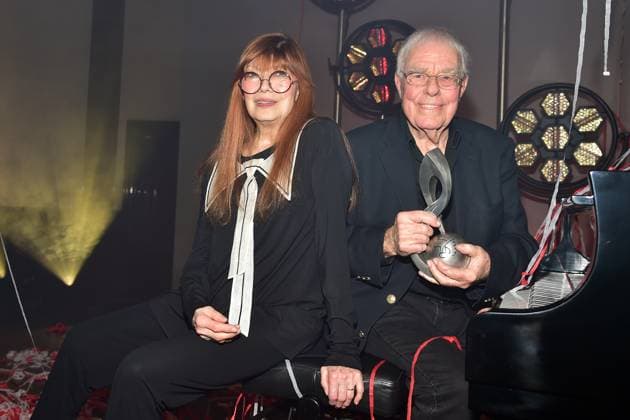 Deutscher MusikAutorenPreis 2023 Christian Bruhn for his lifes work, Katja Ebstein, laudator at the piano Arrival red carpet to the 14 award ceremony, Deutscher MusikAutorenPreis 2023 on March 30 in Berlin Photopress Mueller