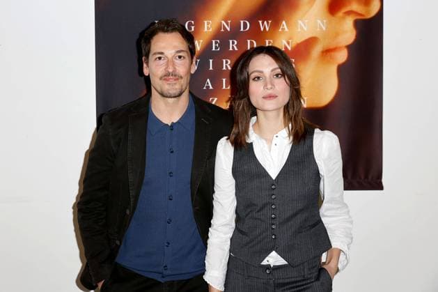 Premiere IRGENDWANN WERDEN WIR UNS ALLES ERZÄHLEN on 03 04 2023 at Filmhaus in Cologne Felix Kramer and Marlene Burow xTSx