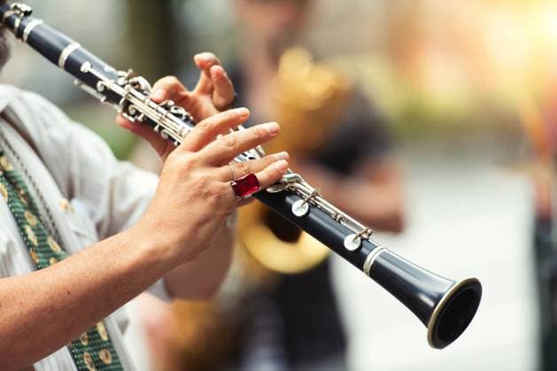 Detail one Clarinet play Road musician 1104302209