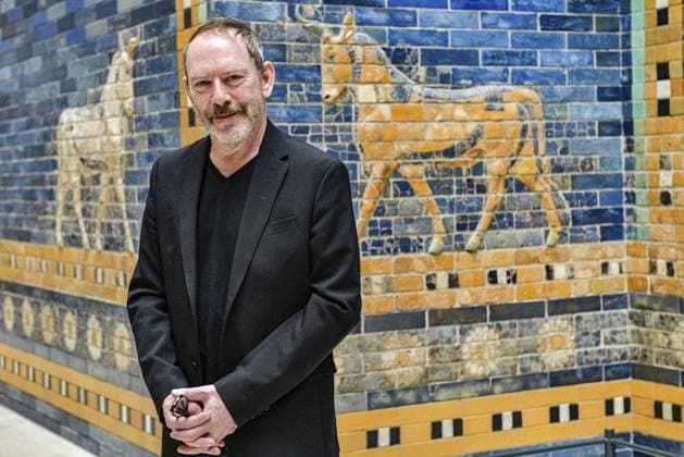 <p>Ausstellung und Lichtinstallation Liam Gillick. Filtered Time im Pergamonmuseum, fotografiert am 04.April 2023 in Berin. Deutschland Berlin Berlin Copyright: MaurizioxGambarini