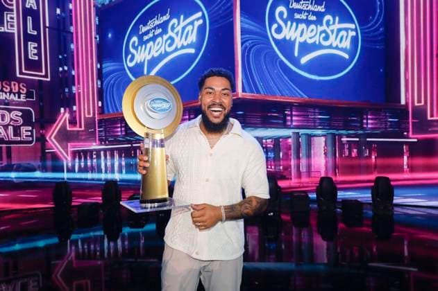 Sem Eisinger at the final of the 20 season of the RTL casting show Deutschland sucht den Superstar DSDS 2023 at the MMC Coloneum Cologne, 15 04 2023 Foto:xR.xSchmiegeltx xFuturexImage