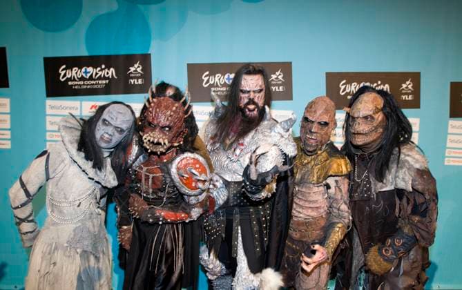 HELSINGFORS 20070511 Lordi played on Friday, May 11 at the rehearsal for the final in Hartwall Areena during the Schlager European Championships in Helsinki HELSINGFORS FINLAND x10060x  Copyright: xHENRIKxMONTGOMERYx Lordi spelade pa repititionen