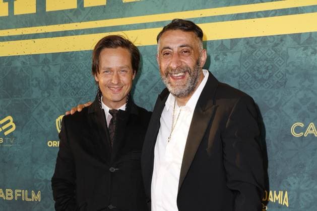 Tom Schilling and Kida Khodr Ramadan at the German Genius Film Premiere on 3 05 2023 in Berlin German Genius Film Premiere in Berlin