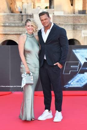 Rome : Terrace of the Colosseum . Photo call Fast X . Pictured : Alan Ritchson and Catherine Ritchson  Copyright: xMaurizioxD Avanzox xipa-agency.nx xMaurizioxDxAvanzox IPA_IPA37898819