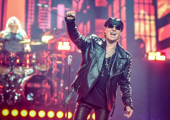 23 05 2023, xlakx, entertainment music, Scorpions Rock Believer World Tour emspor, v l Germany Tour Â Rock Believer World TourÂ of the German rock band Scorpions at the Mercedes Benz Arena Berlin Klaus Meine vocals, l Berlin.