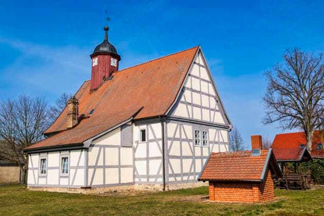 Village church Krewelin, Zehdenick, Brandenburg, Germany, Europe Copyright: imageBROKER LotharxSteiner ibxlot09276483.jpg