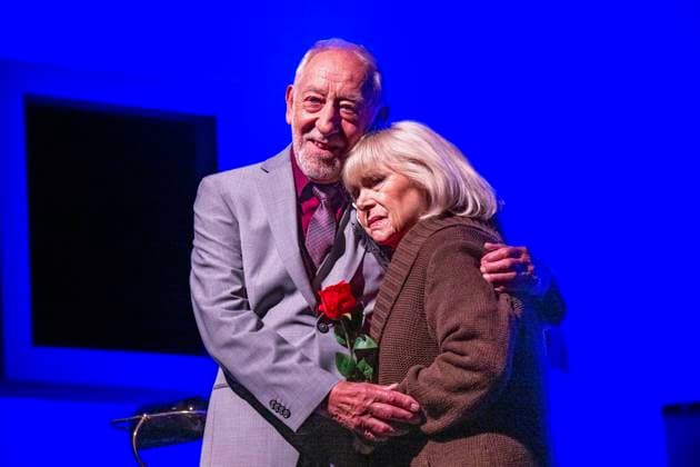 Theater Love Letters with Dieter Hallervorden, Theater Dieter Hallervorden l plays as Andrew together with Dagmar Biener r in the play Love Letters Liebesbriefe by A R Turney at the Schlosspark Theater in Berlin The premiere takes place on 27 May Berlin Schlosspark Theater Berlin Germany Copyright: xDavidxInderliedx
