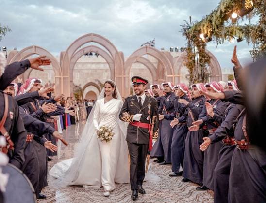Bilder des Jahres 2023, Entertainment June 06 Entertainment Themen der Woche KW22 01-06-2023 Jordan The Islamic marriage ceremony, known as a katb ktab, of Crown Prince Al Hussein and Miss Rajwa Alseif at Zahran Palace in Jordan.  Copyright: xPPEx