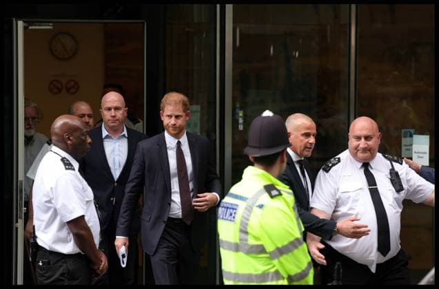06 06 2023. London, United Kingdom. Prince Harry arriving at the High Court in London. Prince Harry, Duke of Sussex leaving the High Court in central London, after giving evidence in his trial against Mirror Group Newspapers (MGN). Copyright: xAndrewxParsonsx xParsonsxMediax PAR-8371-0030