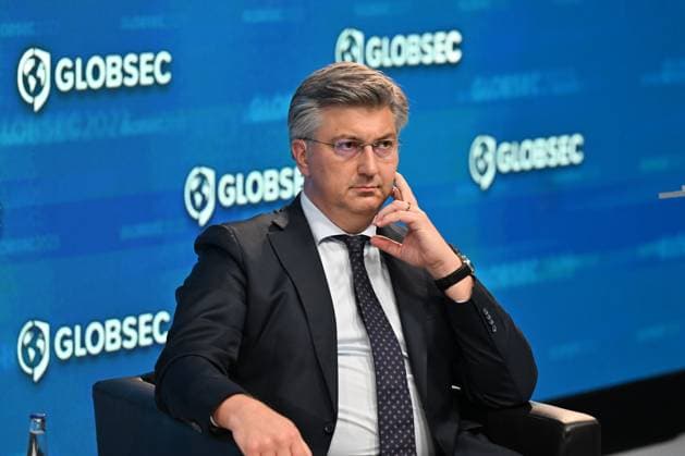 Prime Minister of Croatia Andrej Plenkovic attends the Globsec 2023 Bratislava Forum, the three-day international conference, on May 31, 2023, in Bratislava, Slovakia. (CTKxPhoto VaclavxSalek) CTKPhotoF202306060062301 CTKPhotoF202306060062301