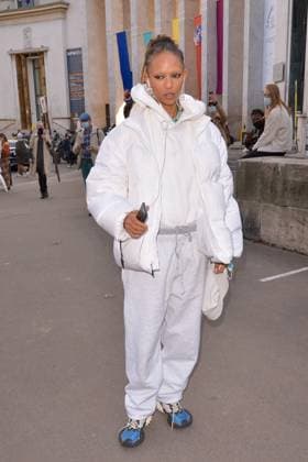 PFW Chloe Outside Arrivals JR Guest arriving at Chloe show during Paris Fashion Week on October 1, 2020 in Paris, France. Photo by Julien Reynaud APS-Medias ABACAPRESS.COM Paris France Copyright: xReynaudxJulien APS-Medias ABACAx 743642_015 ReynaudxJulien APS-Medias ABACAx 743642_015