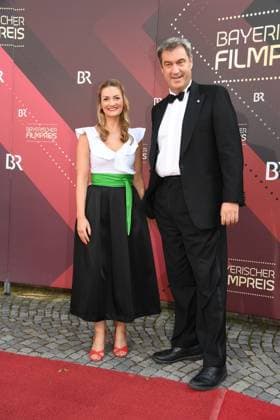 Judith Gerlach and Markus Söder Bavarian Film Award 22 Honor, Award, Prize Prinzregenten Theater Munich 16 June 2023
