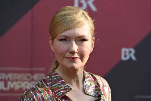 Johanna Christine Gehlen actress , single image,cropped single image,portrait,portrait red carpet,red carpet,Bavarian Film Award 2023 on 16 06 2023 in Prinzregententheater in Munich