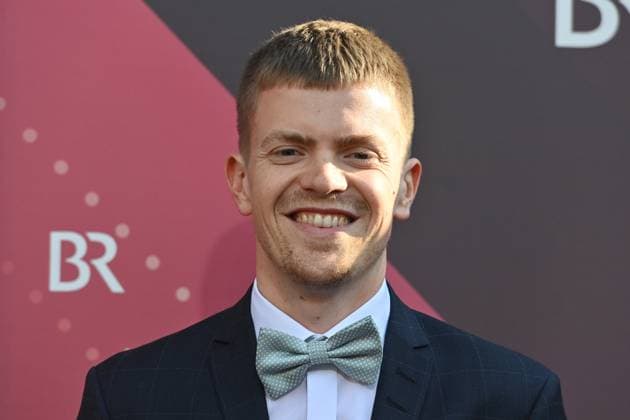 Ferdinand HOFER actor , single image,cropped single image,portrait,portrait red carpet,red carpet,Bavarian Film Award 2023 on 16 06 2023 in Prinzregententheater in Munich