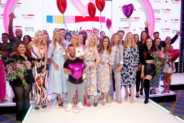 Group picture with the main actors on the catwalk at the Ernstings Family Spread the Love Fashion Show Fall Winter 23 24 on 19 06 2023 in Hamburg Ernstings Family fashion show 2023 in Hamburg.