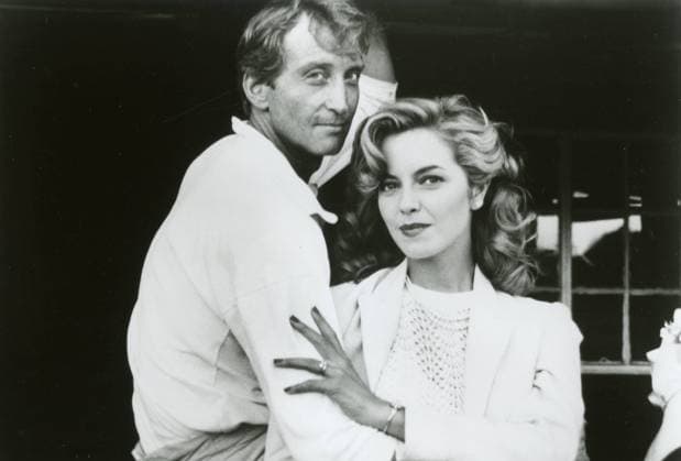 Actor Charles Dance and actress Greta Scacchi in the movie White Mishief, UK 1987 