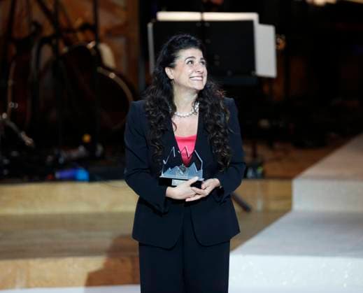 STOCKHOLM 20160616 Cecilia Bartoli with her Polar Prize during the Polar Prize 2016 award ceremony at the Stockholm Concert Hall on Thursday STOCKHOLM SWEDEN x10430x  Copyright: xChristinexOlsson TTx POLARPRISET 2016