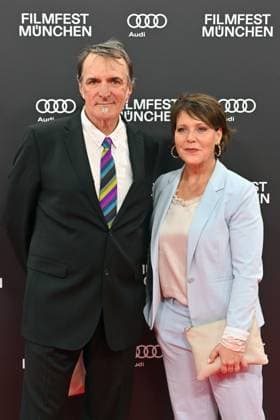 Andreas Hoppe and Janina Hartwig red carpet,red carpet,opening 40 Filmfest Muenchen on 23 06 2023 Gasteig HP8
