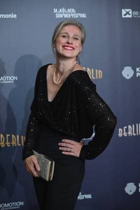 Athlete Britta Heidemann comes to the premiere of Berlin Berlin, The Great Show of the Golden 20s, at the 34 Summer Festival in the Cologne Philharmonic Hall