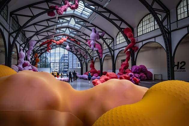 Berlin Mitte Museum Hamburger Bahnhof Nationalgalerie der Gegenwart exhibition Eva FÃ bregas Devouring Lovers editorial use only 06 07 2023 Berlin