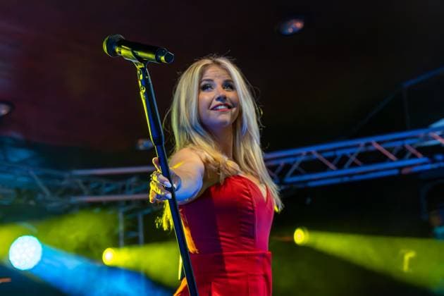 Bad Krozingen Open Air im Park 2023, Schlagergala, 27 07 2023 Beatrice Egli at the concert in Bad Krozingen Open Air im Park 2023, Schlagergala, 27 07 2023 Copyright: xEibner-Pressefoto ThomasxHessx EP_EER
