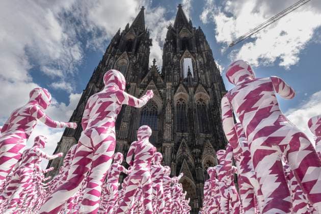 In protest against the abuse cases in the Catholic Copyright: epd-bild GuidoxSchiefer epd-Missbrauch_Kinderfiguren1-kopieren