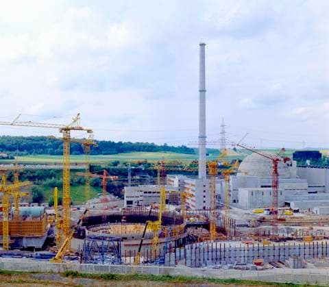 Nuclear power plant Neckarwestheim, Block 2, Community nuclear power plant Neckar, GKN Major construction site with Cranes Copyright: imageBROKER BildagenturxGeduldig iblege06791968.jpg