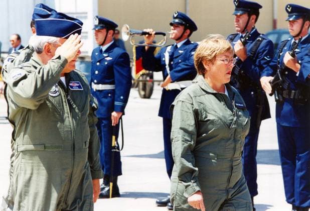 File pictures of newly elect president Michelle Bachelet - Chile File picture of newly elect President of Chile Michelle Bachelet, taken between 2002 and 2004 when she was Defense minister of her country. Photo Courtesy of Bachelet s family via ABACAPRESS.COM Santiago Chile  Copyright: xABACAx 90019_04 ABACAx 90019_04