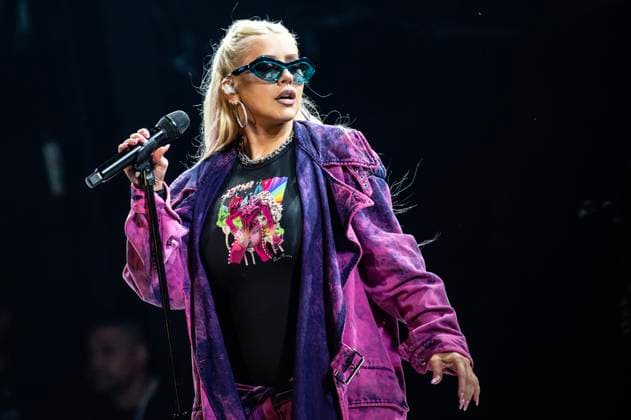 American artist Christina Aguilera performs at Smukfest, Skanderborg, Denmark, on Saturday 5 August 2023 Photo Helle Arensbak Ritzau Scanpix , Skanderborg Denmark  Copyright: HellexArensbak HellexArensbakx COP13569 spdk20230806-015006-L